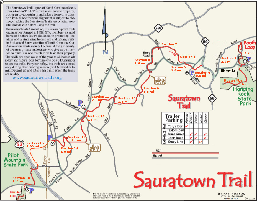 Sauratown Trail Map