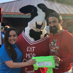 "EAT MOR CHIKIN. AND WALK FOR WISHES." -Chickfila Cow