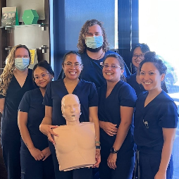 Bright Eyes Team during CPR training