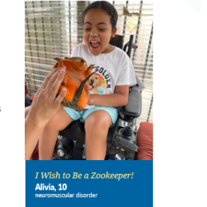 I wish to be a zookeeper! -- Alivia, 10