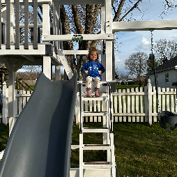 Poppy On Her New Playset!