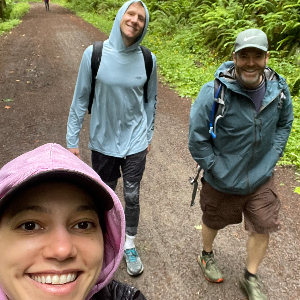 Training hikes - this was a 12 miler with a side of rain!