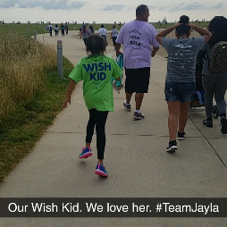 We do this for all of the Wish Kids. We love you Jayla