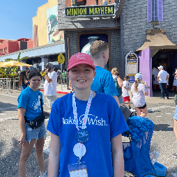 Tessa at Universal Studios on her MAW trip